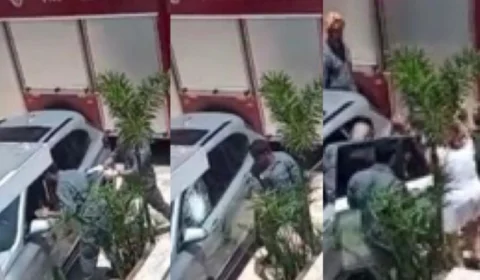 Para salvar bebê, bombeiros quebram vidro de carro blindado; Veja vídeo