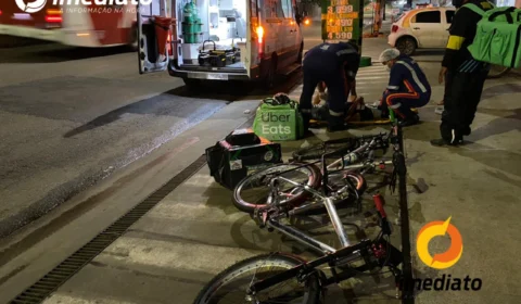 VEJA VÍDEO – Ciclista é atropelado na Torquato Tapajós