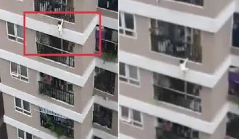 VEJA VÍDEO! Bebê cai do 12º andar de prédio