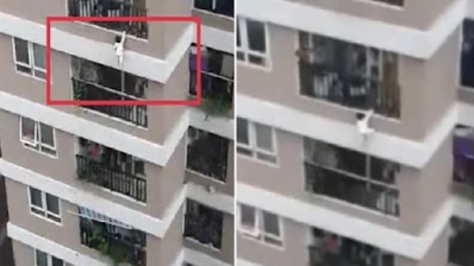 VEJA VÍDEO! Bebê cai do 12º andar de prédio