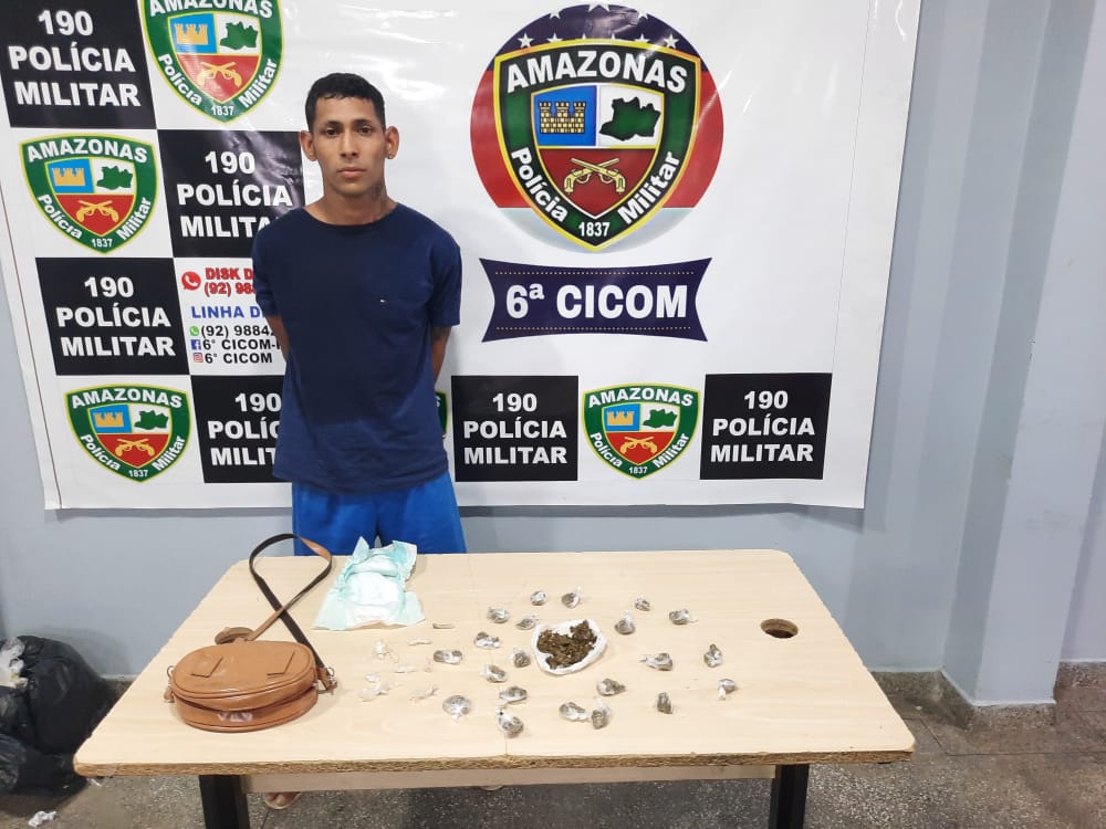 Solto em audiência de custódia, ‘Valclei’ é preso mais uma vez por tráfico de drogas na zona Norte.