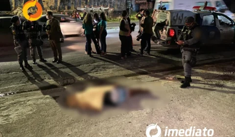 Imagens Fortes! Justiceiro aparece e mata suposto assaltante na Torquato Tapajós