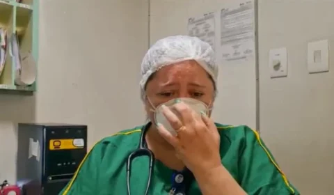 Muito emocionada, médica faz apelo a população; “Não seja o paciente pedindo para não morrer”