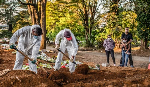 Número de mortes no Brasil recua pelo terceiro dia consecutivo; Veja detalhes
