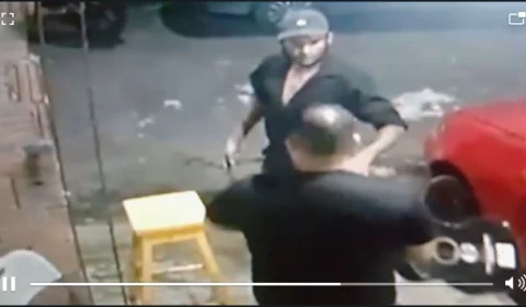 VEJA VÍDEOS! Bandido leva a pior e acaba preso após tentar assaltar homem no conjunto Ajuricaba