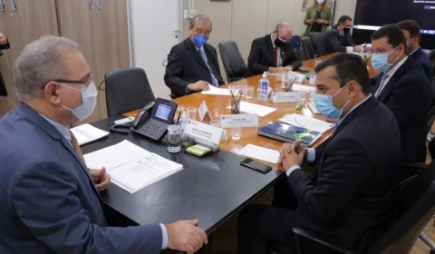 Wilson Lima pede apoio ao ministro da Saúde para enfrentamento de uma eventual 3ºonda da Covid-19 no estado