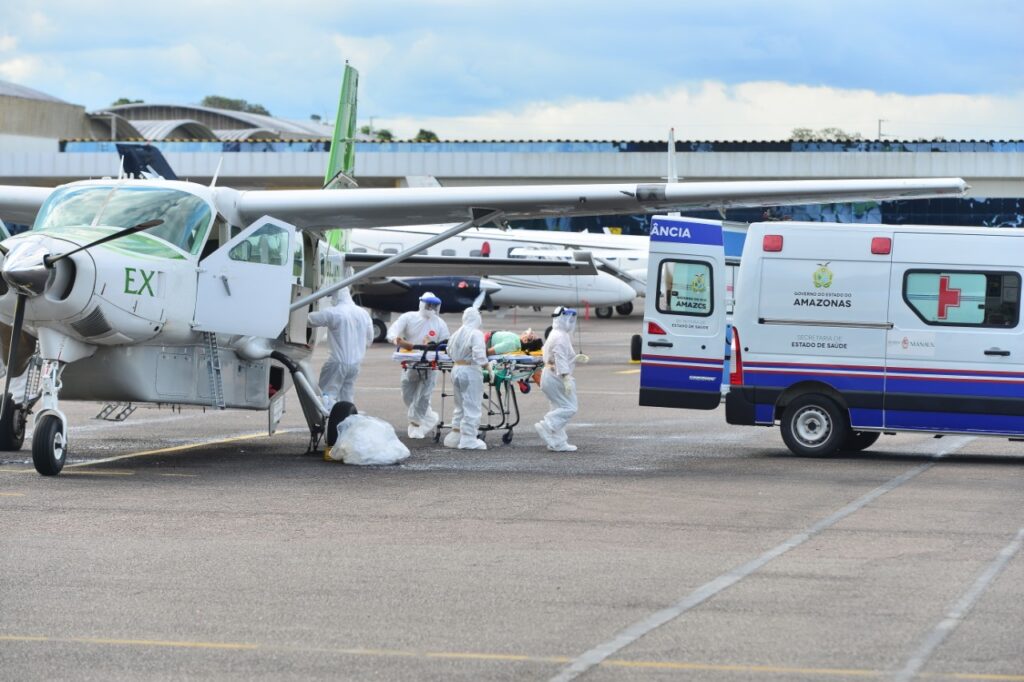 Remoções de pacientes com Covid-19 de UTI aérea são zeradas nesta sexta (23)