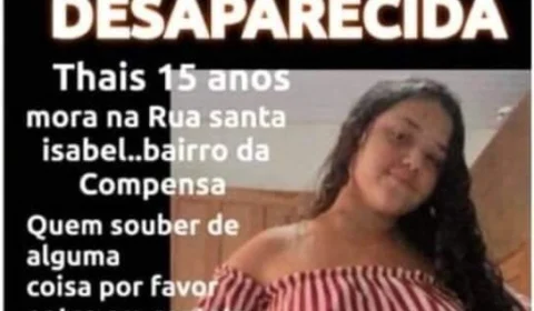 Menina desaparece após ajudar a mãe nos afazeres domésticos