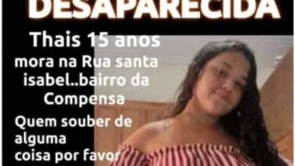 Menina desaparece após ajudar a mãe nos afazeres domésticos