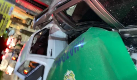 Vídeo: Após perder controle de viatura em perseguição, policiais Militares ficam feridos