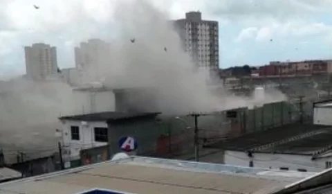 VEJA VÍDEOS! Explosão em unidade da White Martins causa danos em residências