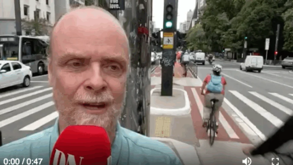 Veja o momento em que jornalista sueco sofre tentativa de assalto em São Paulo- Vídeo