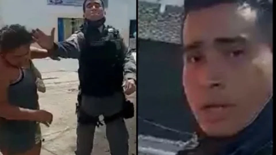 PM filmado agredindo mulher é afastado da Polícia Militar e responderá pela agressão