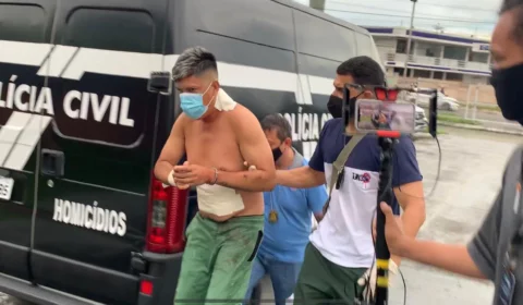 Veja vídeo;Homem que matou ex esposa a facadas e queimou o corpo é preso ao tentar se suicidar após o crime