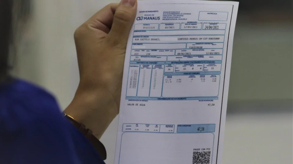 Consumidores poderão utilizar o PIX para pagamentos de contas de água em Manaus