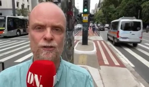 Veja o momento em que jornalista sueco sofre tentativa de assalto em São Paulo