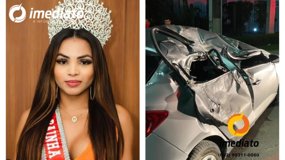 Vídeo;Rainha do ‘Peladão a Bordo’, Sandy Brasil, capota carro na Zona Oeste de Manaus