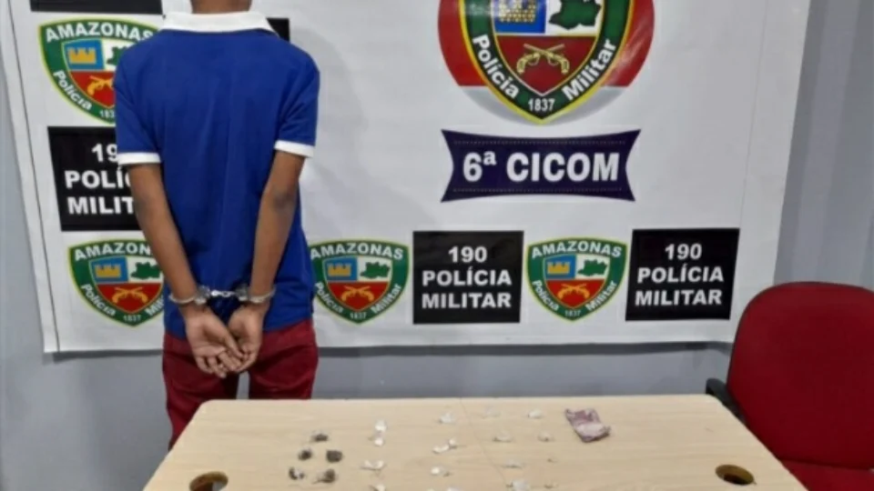 Após apresentar nervosismo, jovem acaba preso portando drogas no Riacho Doce, em Manaus