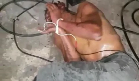 Homem é cruelmente torturado com choques elétricos de alta voltagem; Veja vídeo