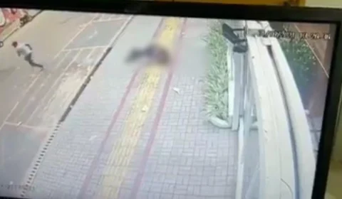 Veja vídeo;Câmeras registram Policial militar sendo assassinado com 2 tiros após reagir a assalto