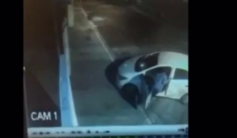 Impressionante; Ladrão furta carro de garagem e sai empurrando o veículo; Veja vídeo