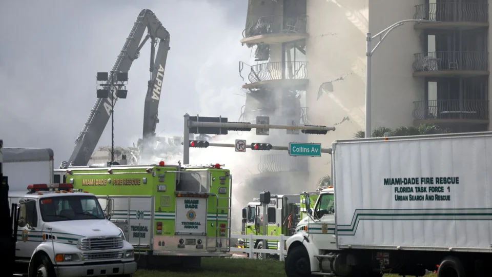 Número de mortos confirmados em desabamento na Flórida sobe para 64