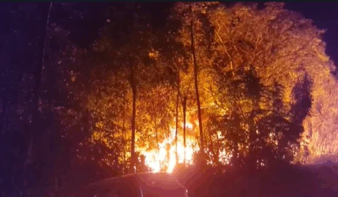 Vídeos de incêndio no Santa Etelvina