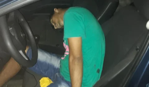 Vídeo do corpo de motorista executado a tiros no Tancredo Neves