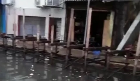 VÍDEO: Tábuas construídas pela prefeitura são furtadas no Centro de Manaus