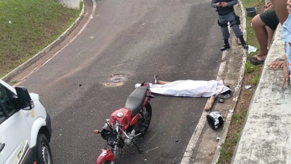 Vídeo de motociclista morto nas proximidades do porto São Raimundo