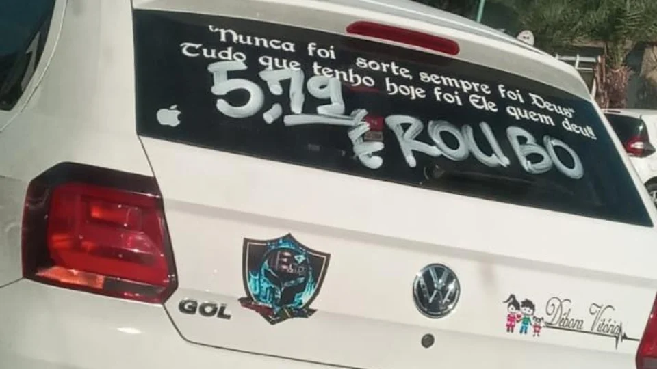 Motoristas de App protestam contra o aumento nos combustíveis, em Manaus