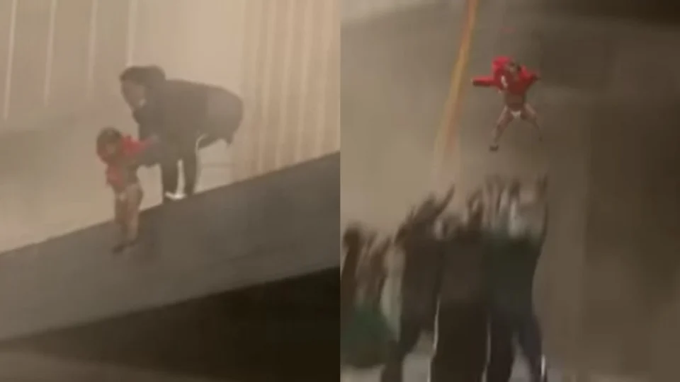 VEJA VÍDEO – Mãe joga bebê de prédio durante ataques e protestos