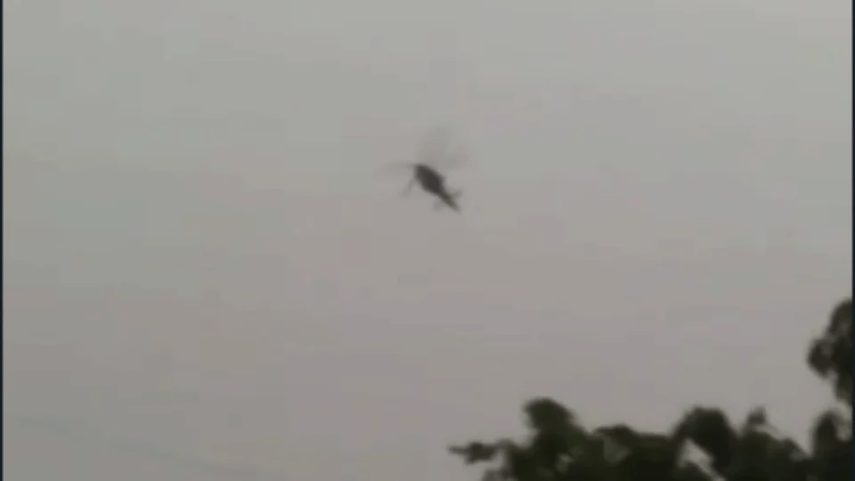 Urgente: militar que estava em helicóptero morre após acidente e 5 são levados para hospital