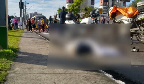 Idoso é atropelado e morre na Av Efigênio Salles; Veja vídeo da remoção do corpo