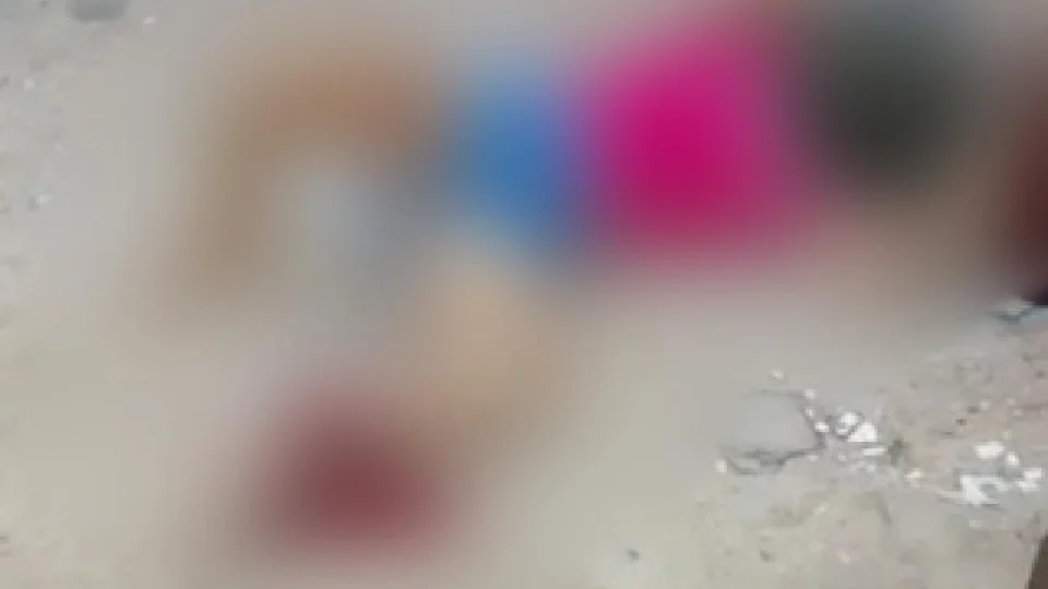 Veja vídeo;Dupla colide com carro durante fuga após cometer assalto; Suspeita teve a perna dilacerada