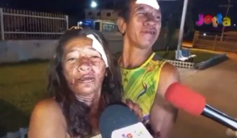 Veja Vídeo: Casal briga de terçado e se reconcilia após os golpes em Itacoatiara;