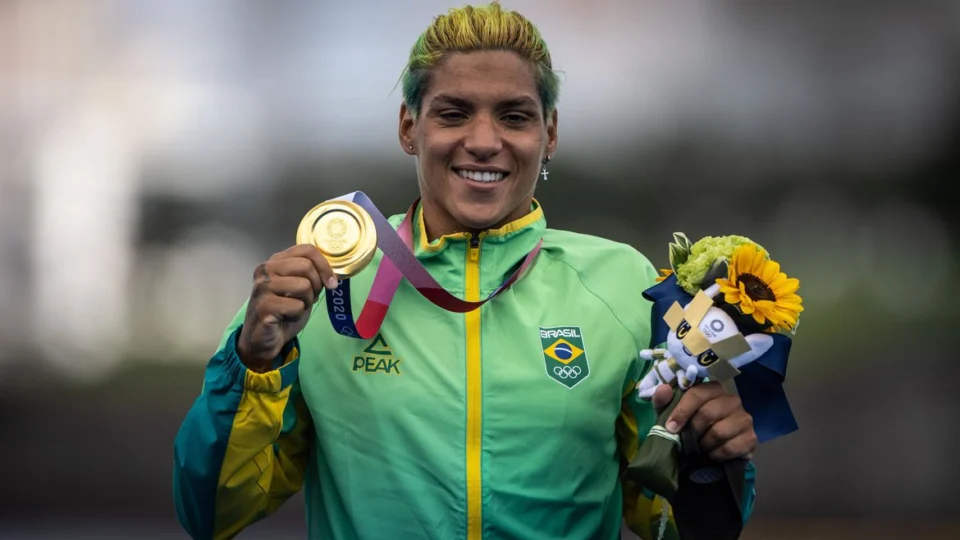 Brasileira Ana Marcela Cunha vence prova dos 10 km na maratona aquática