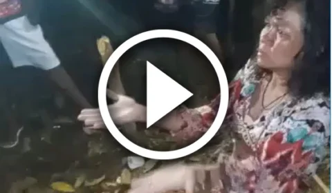 VEJA VÍDEO – Mulher é castigada com pauladas após roubar em área dominada por facção criminosa