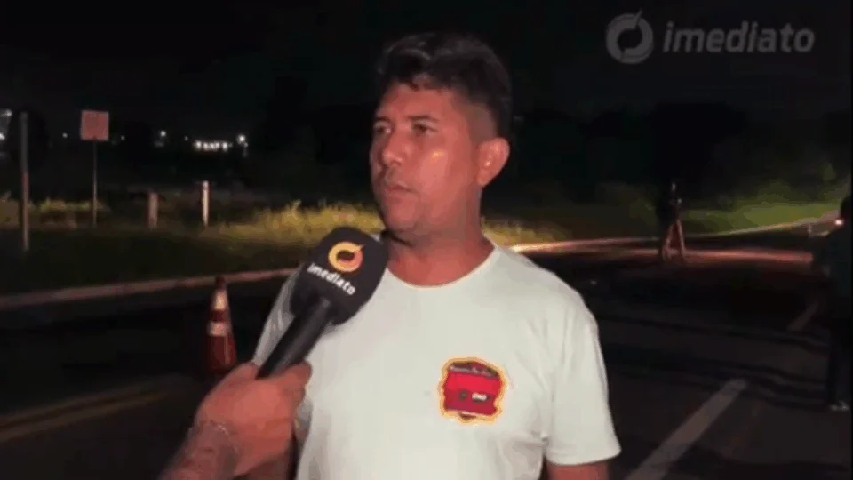Vídeo de fala do representante dos caminhoneiros