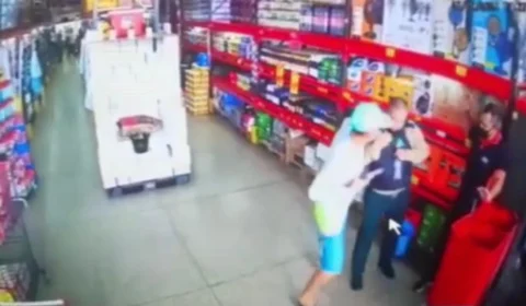 Delegado pede ajuda na identificação de bandidos que roubaram arma de Vigilante; Veja vídeo