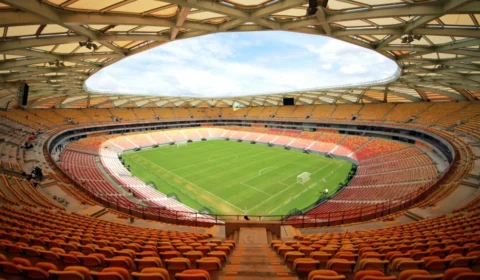 Cumprindo protocolos contra Covid-19, jogo entre Brasil e Uruguai marca momento histórico para o Amazonas