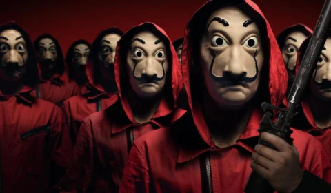 Após estreia na madrugada desta sexta (03), La Casa de Papel está na 9º posição dos mais vistos na Netflix