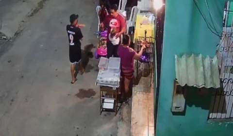 Bandidos tocam o terror durante assalto no bairro Petrópolis