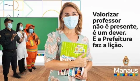 Prefeitura de Manaus celebra Dia do Professor com benefícios à categoria
