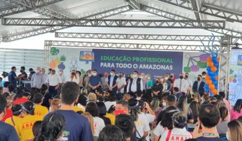 Governador Wilson Lima inaugura a maior escola do Cetam, a primeira da zona norte de Manaus