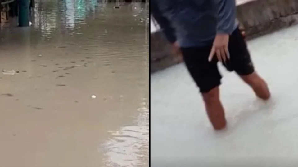 Veja vídeo; Moradores sofrem com alagamentos após forte chuva em Manaus