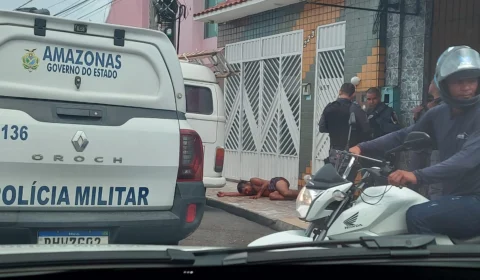 Vídeo; Homem com tornozeleira eletrônica é espancado durante briga no bairro Alvorada 2