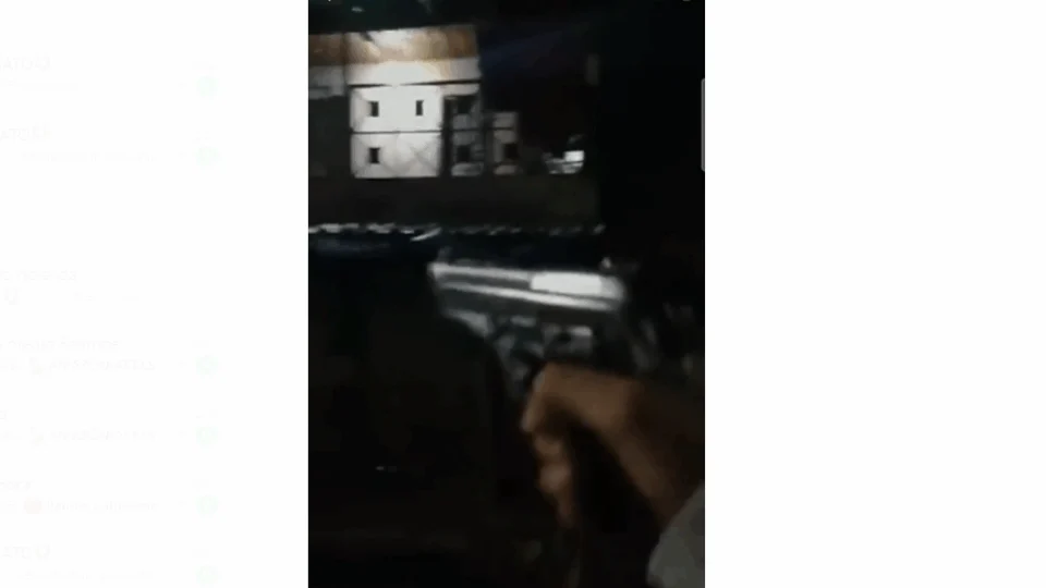 Veja vídeo; Criminosos ameaçam família atirando em residência no bairro Compensa, em Manaus