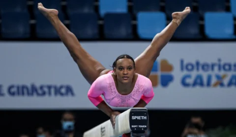 Rebeca Andrade brilha no 1º dia do Campeonato Brasileiro de Ginástica Artística