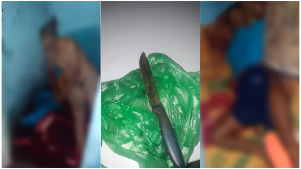 IMAGENS FORTES | Homem mata tio e deixa esposa ferida após flagrar traição